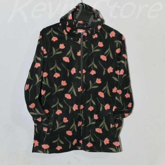 Black Nwt O'Neill Ladies' Half Zip Polar Fleece Hoodie‎ - Picture 4 of 8